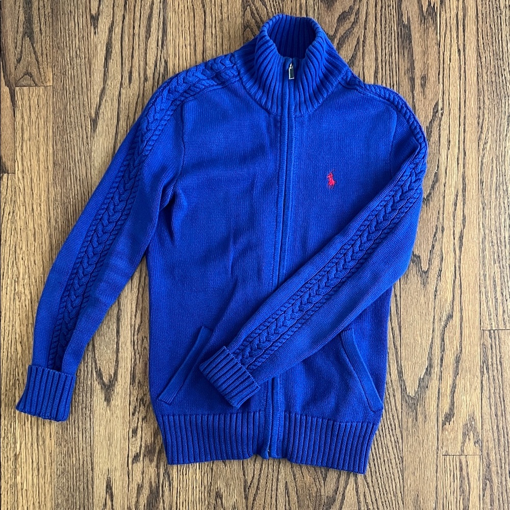 Women’s RL Sport Blue Sweater Jacket